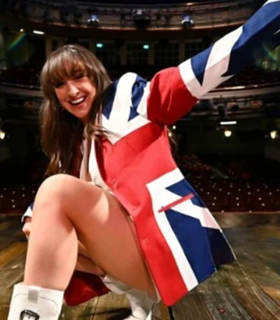 Sydnie Christmas UK Flag Blazer