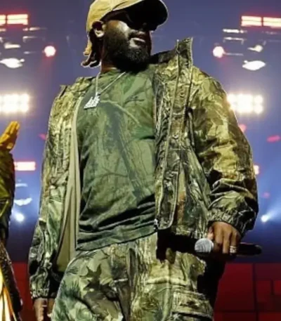 T-Pain Freely Fest 2026 Camo Track Jacket