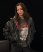 THR’s Studio Cristin Milioti Leather Jacket