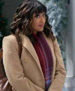 Tamera Mowry-Housley Tidings for the Season Brown Coat