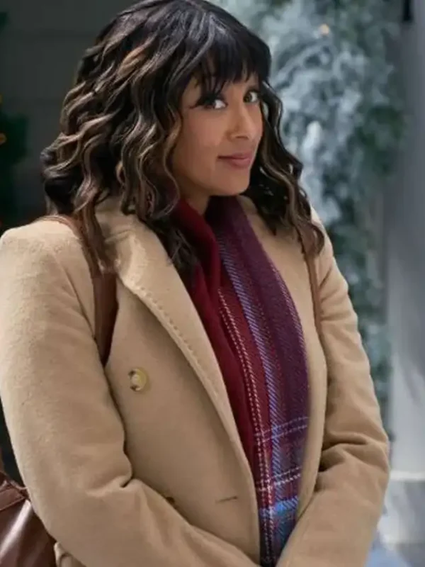 Tamera Mowry-Housley Tidings for the Season Brown Coat