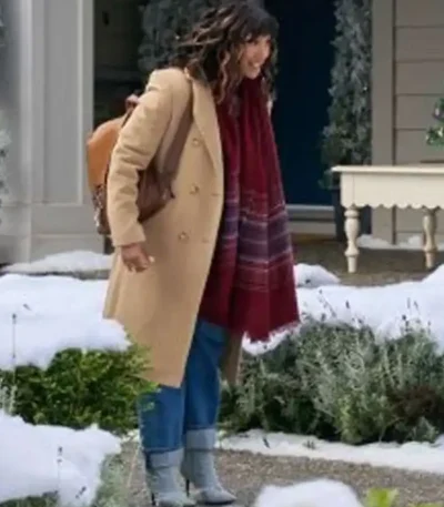 Tamera Mowry-Housley Tidings for the Season Brown Coat