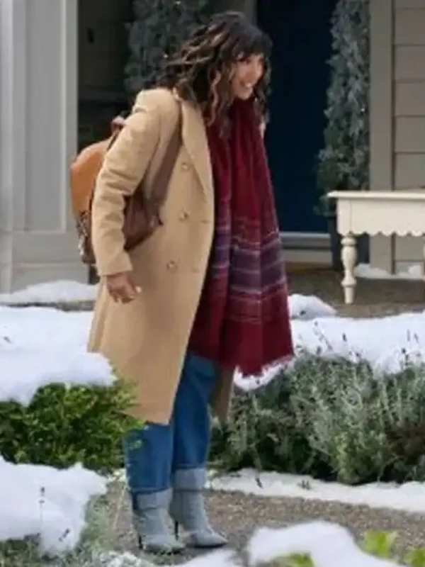 Tamera Mowry-Housley Tidings for the Season Brown Coat