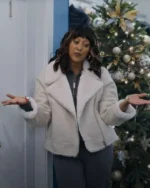 Tamera Mowry Tidings for the Season Shearling Jacket