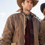 Men’s Tan Brown Sheepskin Leather Jacket