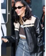 Tessa Thompson NYC 2025 Leather Jacket