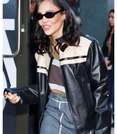 Tessa Thompson NYC 2025 Leather Jacket