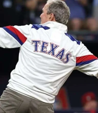Texas Rangers George W Bush World Series Jacket