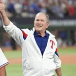 Texas Rangers George W Bush World Series Jacket