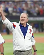 Texas Rangers George W Bush World Series Jacket