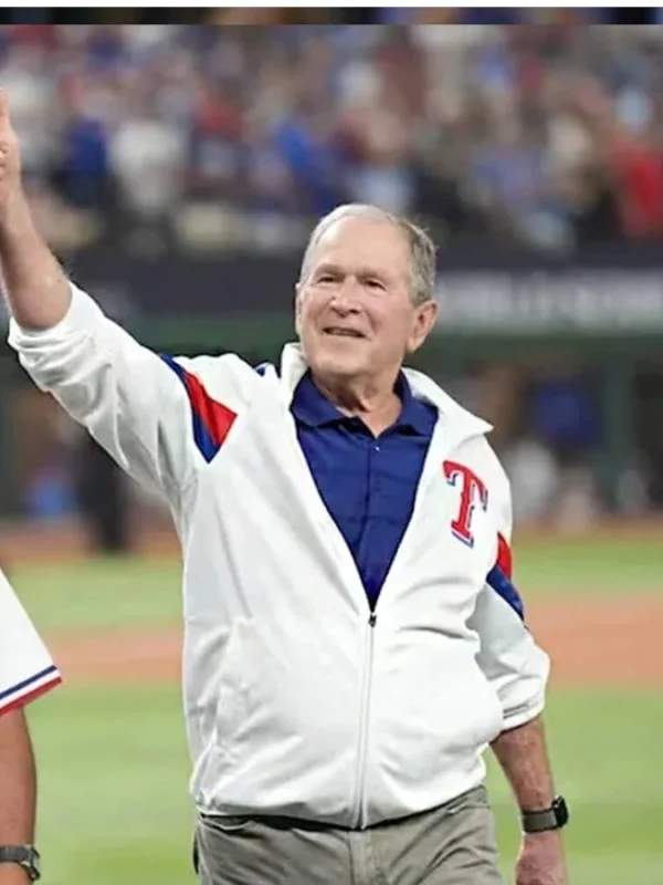 Texas Rangers George W Bush World Series Jacket