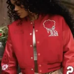 Teyana Red Varsity Jacket