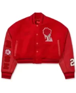 Teyana Red Varsity Jacket