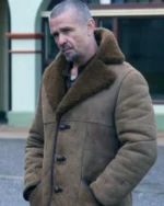 Thaddeus Bay Of Fires S01 Brown Suede Shearling Jacket