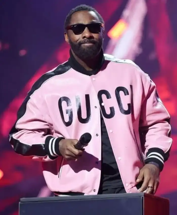 The BRIT Awards Idris Elba Pink Jacket The BRIT Awards Idris Elba Pink Jacket