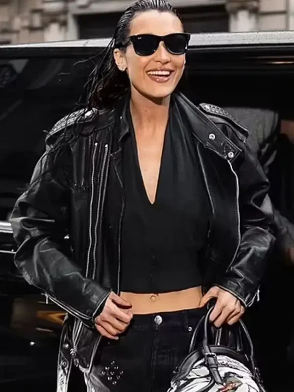 The Beauty Booth Bella Hadid Leather Jacket