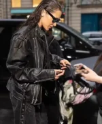 The Beauty Booth Bella Hadid Leather Jacket