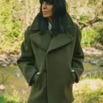 The Celebrity Traitors Claudia Winkleman Green Coat