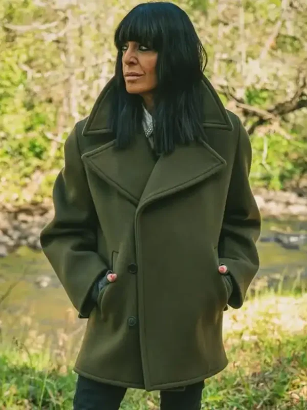 The Celebrity Traitors Claudia Winkleman Green Coat