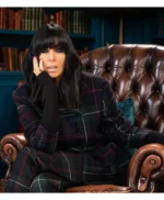 The Celebrity Traitors Claudia Winkleman Plaid Coat