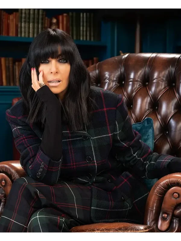 The Celebrity Traitors Claudia Winkleman Plaid Coat