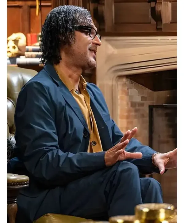 The Celebrity Traitors David Olusoga Blue Blazer