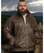 The Celebrity Traitors Joe Marler Leather Jacket