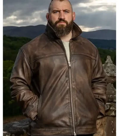 The Celebrity Traitors Joe Marler Leather Jacket