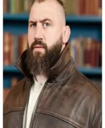 The Celebrity Traitors Joe Marler Leather Jacket