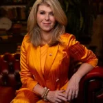 The Celebrity Traitors Kate Garraway Orange Blazer