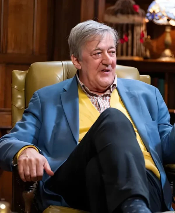 The Celebrity Traitors Stephen Fry Blazer