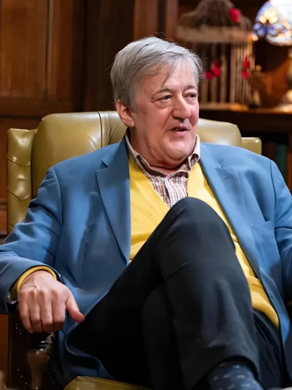 The Celebrity Traitors Stephen Fry Blazer