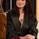 The Drew Barrymore Show Anne Hathaway Leather Jacket