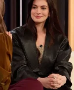 The Drew Barrymore Show Anne Hathaway Leather Jacket