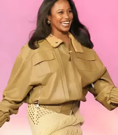 The Jennifer Hudson Show Taylour Paige Leather Jacket