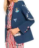 The Kelly Clarkson Show Dame Prue Leith Embroidered Blazer