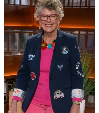The Kelly Clarkson Show Dame Prue Leith Embroidered Blazer