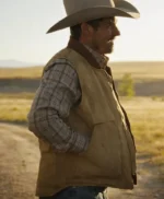 The Madison Cade Harris Beige Vest
