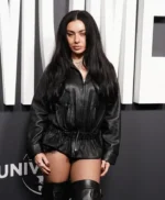 The Moment Charli XCX Black Leather Jacket