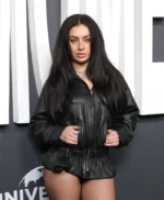 The Moment Charli XCX Black Leather Jacket