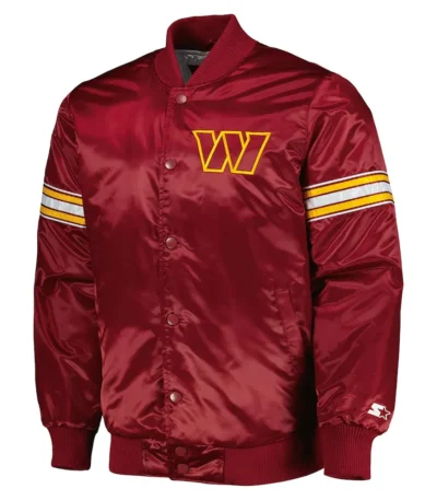 The Pick and Roll Washington Commanders Satin Jacket