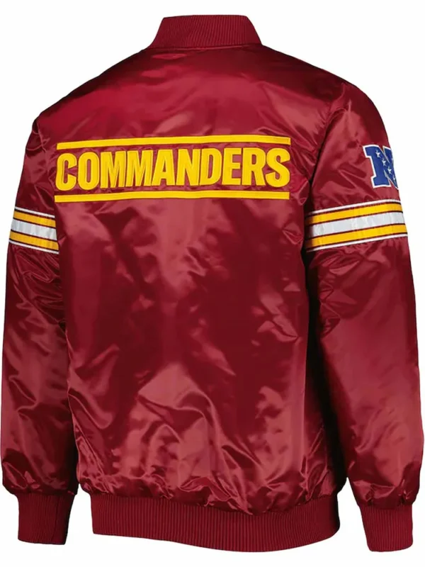 The Pick and Roll Washington Commanders Satin Jacket