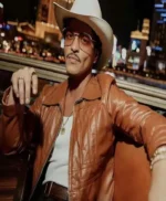 The Romantic Bruno Mars Brown Leather Jacket
