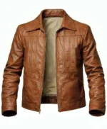 The Romantic Bruno Mars Brown Leather Jacket