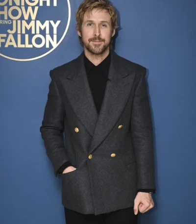 The Tonight Show Ryan Gosling Grey Blazer