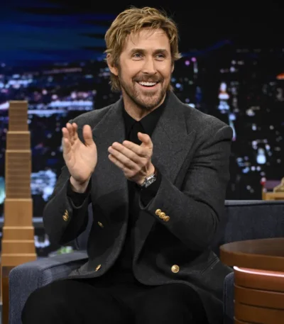 The Tonight Show Ryan Gosling Grey Blazer