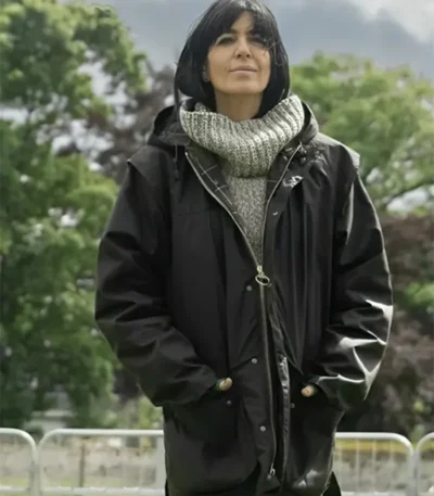 The Traitors Claudia Winkleman Black Hooded Jacket