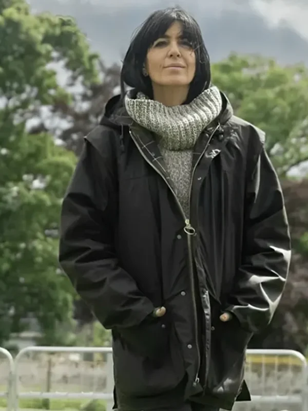 The Traitors Claudia Winkleman Black Hooded Jacket