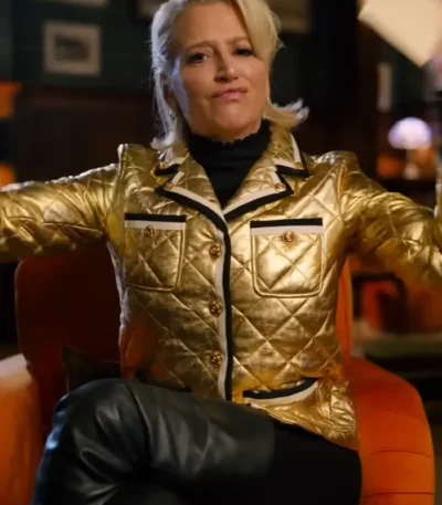 The Traitors S04 Dorinda Medley Golden Jacket