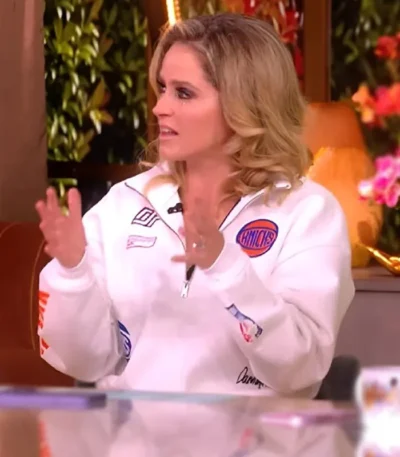 The View 2026 Sara Haines Knicks Half Zip Jacket